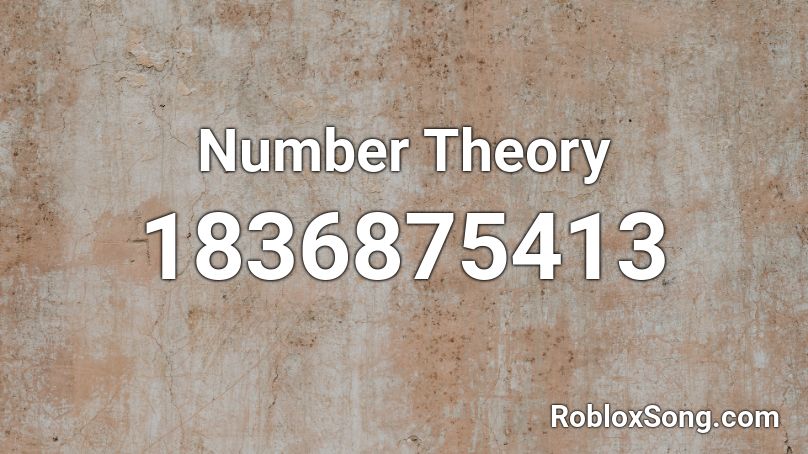 Number Theory Roblox ID