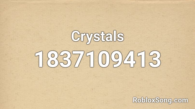 Crystals Roblox ID