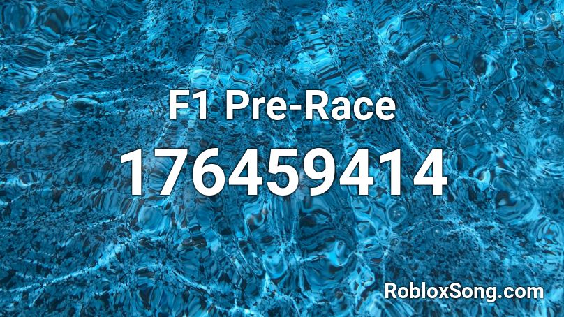 F1 Pre-Race Roblox ID
