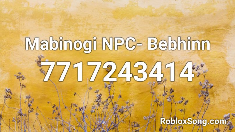 Mabinogi NPC- Bebhinn Roblox ID