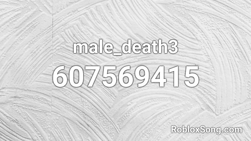 male_death3 Roblox ID