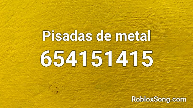 Pisadas de metal Roblox ID