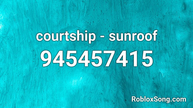 courtship - sunroof Roblox ID