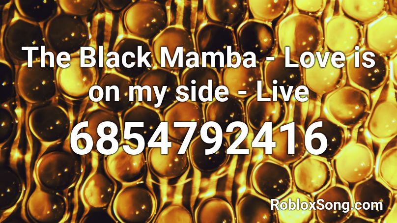 The Black Mamba - Love is on my side - Live Roblox ID