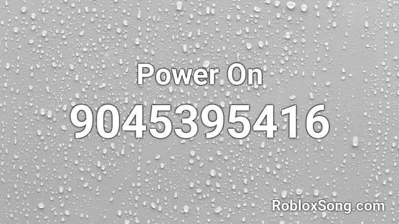 Power On Roblox ID