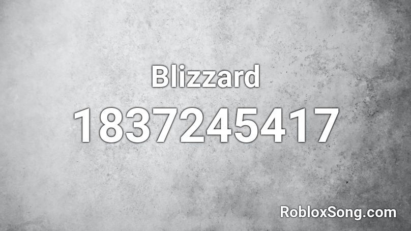 Blizzard Roblox ID