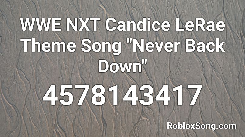 WWE NXT Candice LeRae Theme Song 
