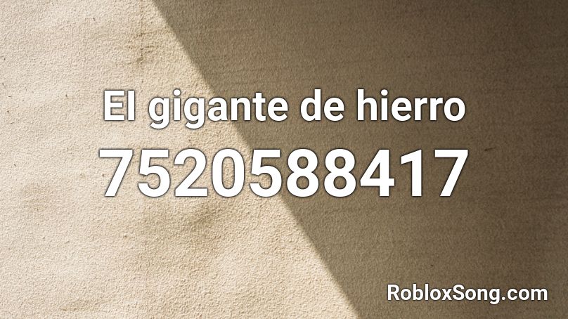 EI gigante de hierro Roblox ID