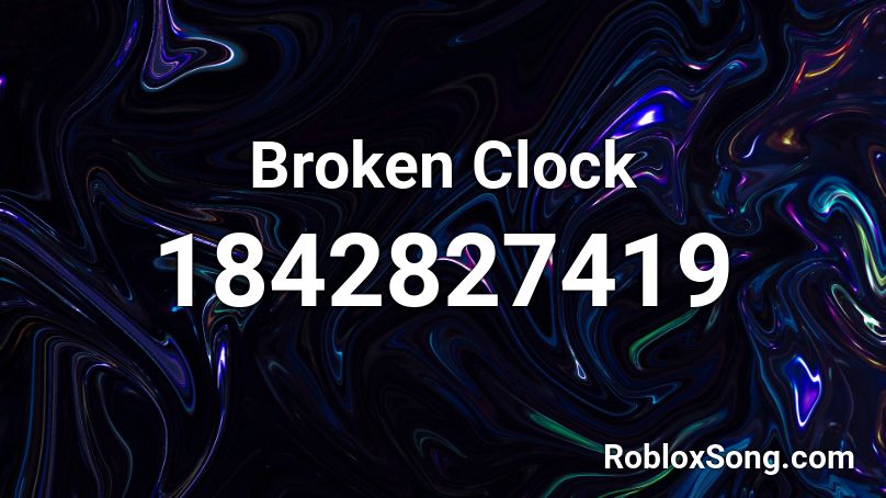 Broken Clock Roblox ID