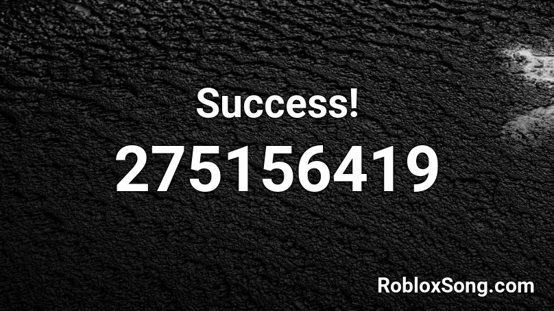 Success! Roblox ID
