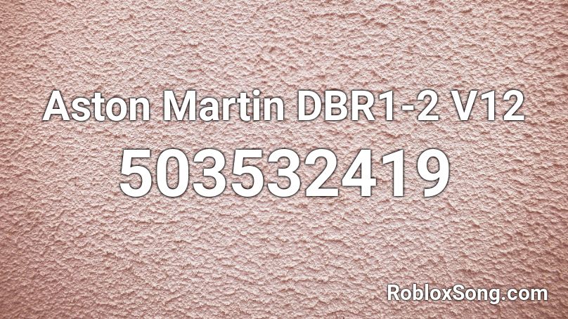 Aston Martin DBR1-2 V12 Roblox ID