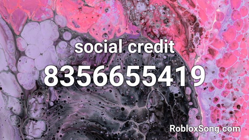 social credit Roblox ID