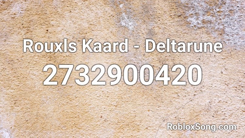 Rouxls Kaard - Deltarune Roblox ID