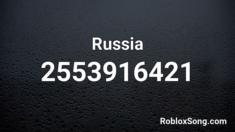 Russia Roblox ID