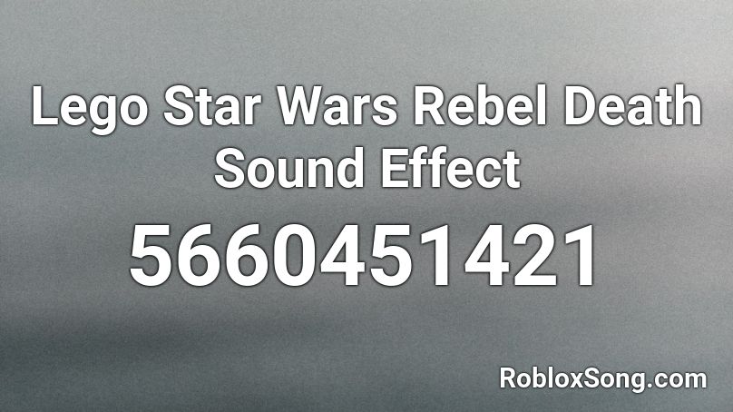 Lego rebel death sound sale