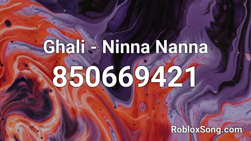 Ghali - Ninna Nanna  Roblox ID