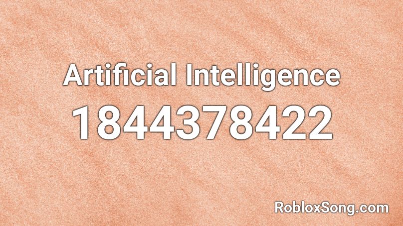 Artificial Intelligence Roblox ID