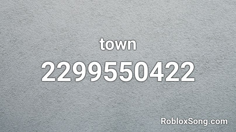 town Roblox ID
