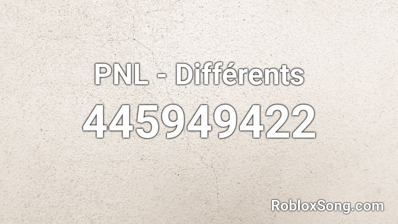 PNL - Différents Roblox ID
