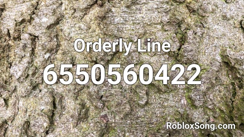 Orderly Line Roblox ID