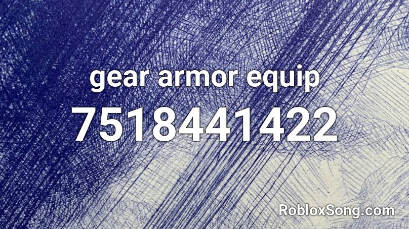 gear armor equip Roblox ID