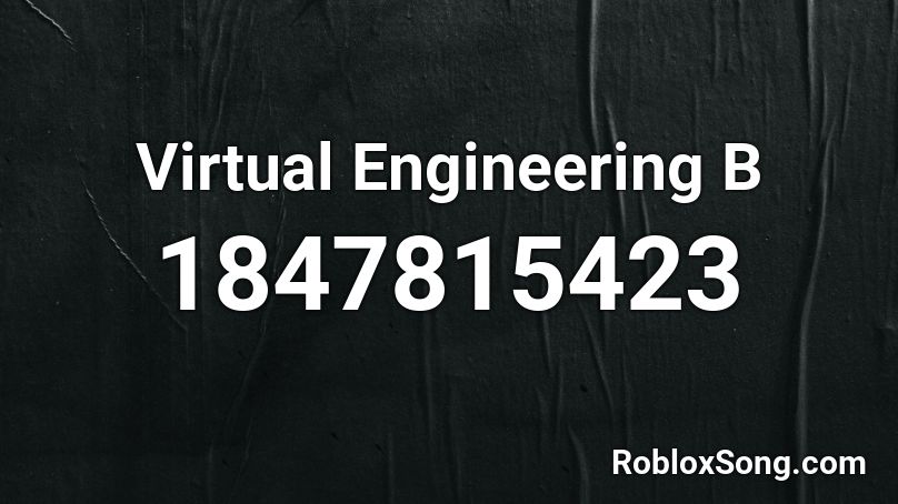 Virtual Engineering B Roblox ID