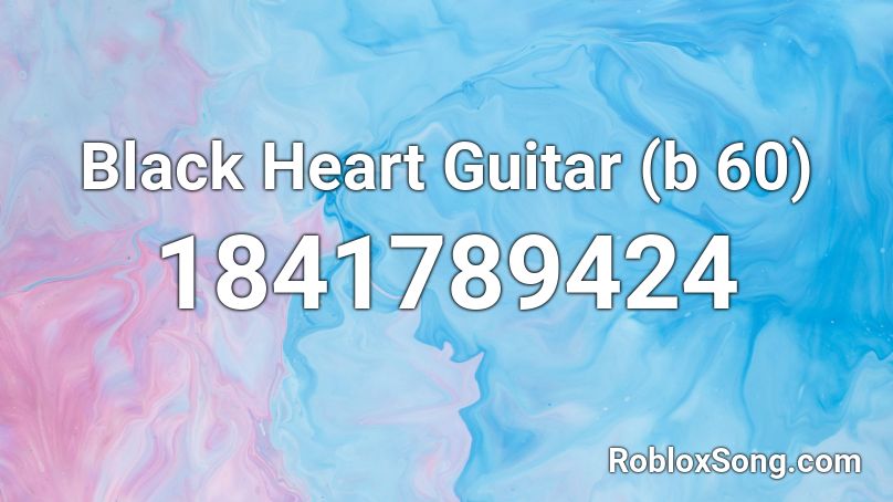 Black Heart Guitar (b 60) Roblox ID