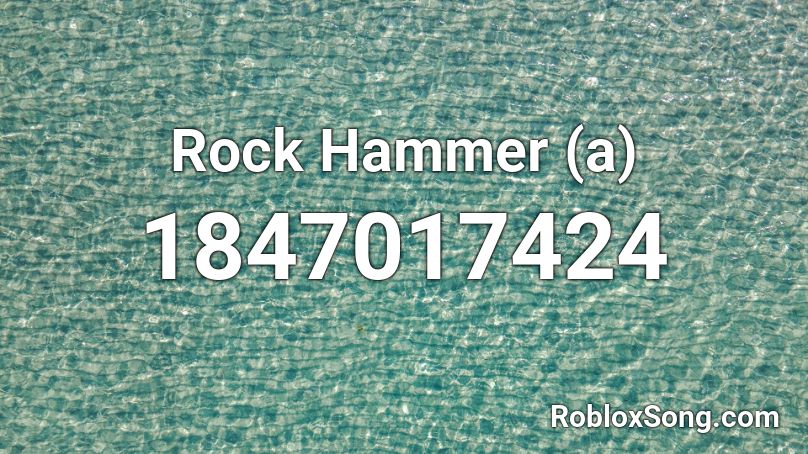 Rock Hammer (a) Roblox ID