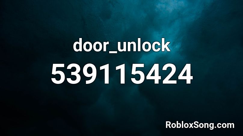 door_unlock Roblox ID