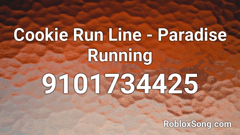 Cookie Run Line - Paradise Running Roblox ID