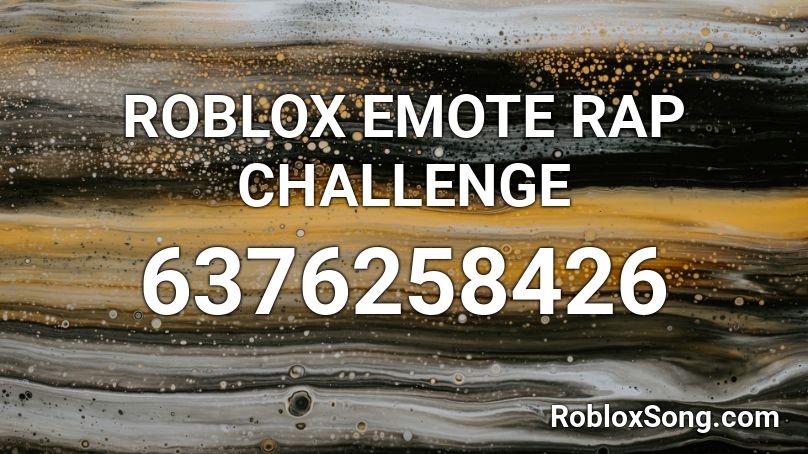 ROBLOX EMOTE RAP CHALLENGE Roblox ID