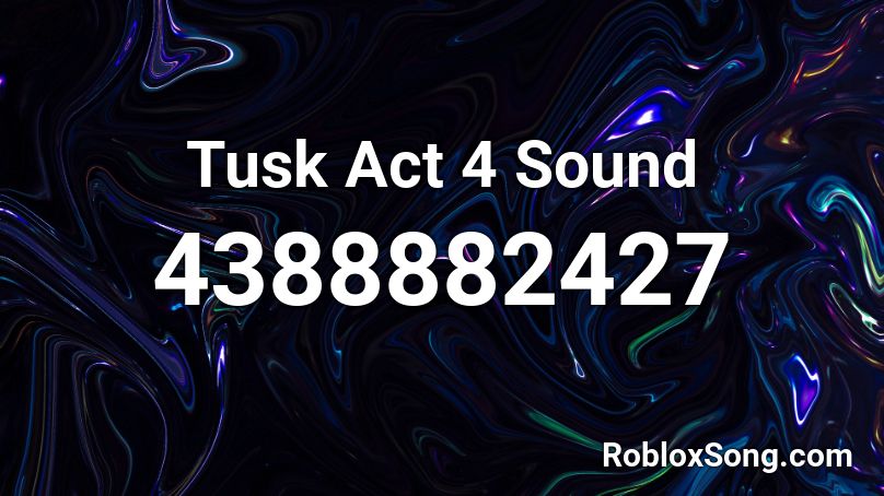 YBA] TUSK ACT4 New Beatdown Sound Effect 