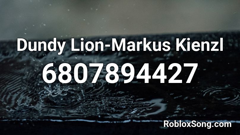 Dundy Lion-Markus Kienzl Roblox ID
