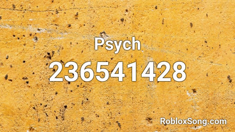 Psych Roblox ID