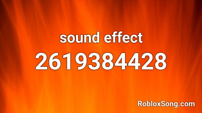 sound effect  Roblox ID