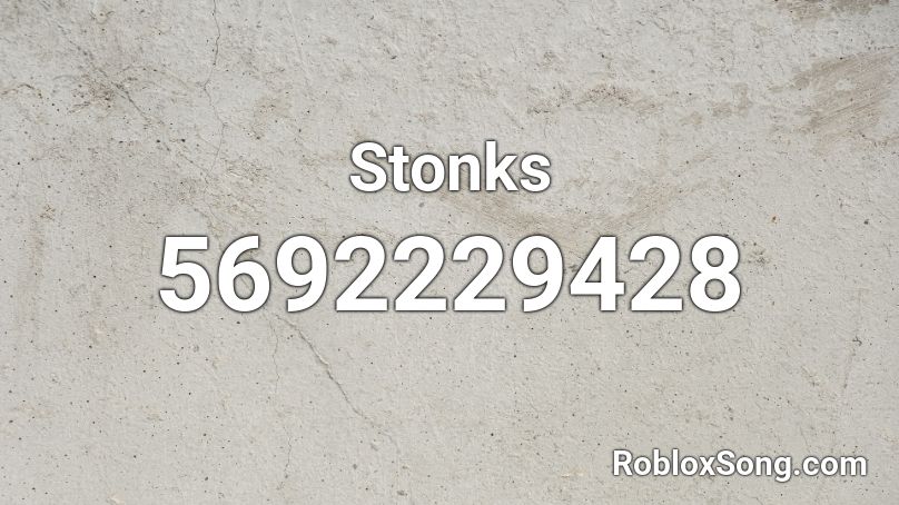 Stonks Roblox ID