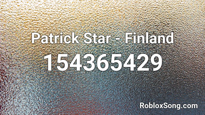 Patrick Star - Finland Roblox ID