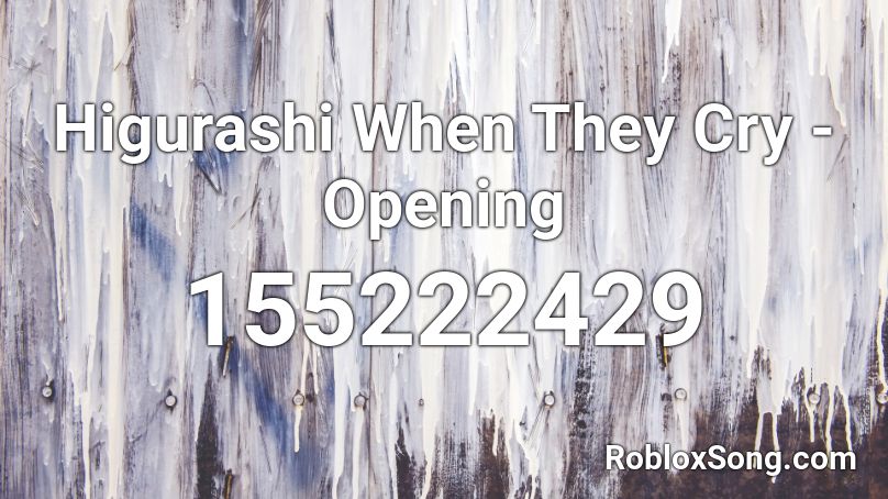 Higurashi When They Cry - Opening Roblox ID