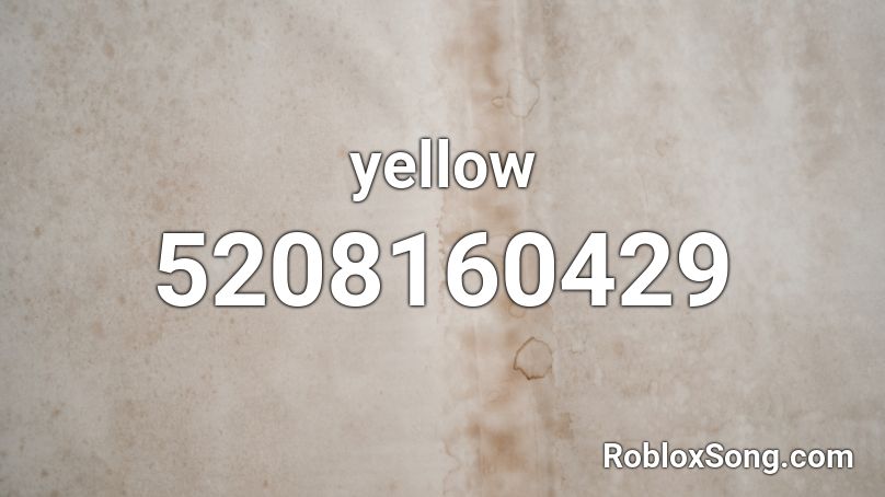yellow Roblox ID
