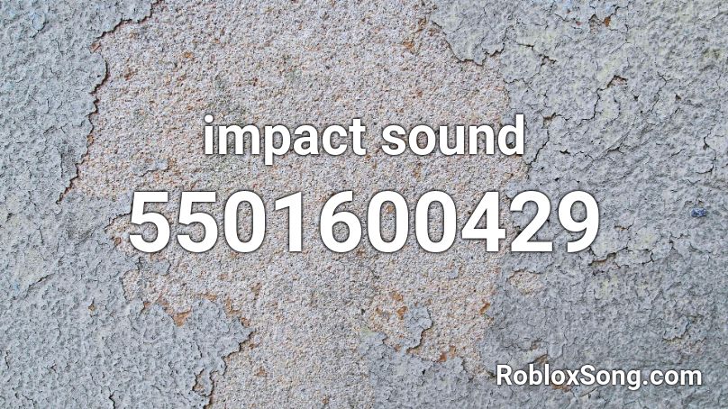 impact sound Roblox ID