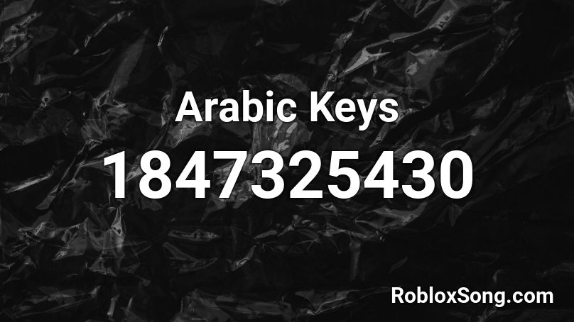 Arabic Keys Roblox ID