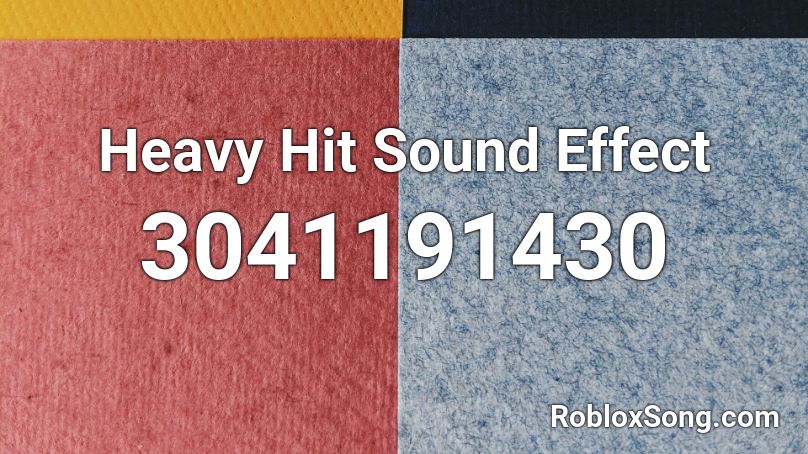 Heavy Hit Sound Effect Roblox ID