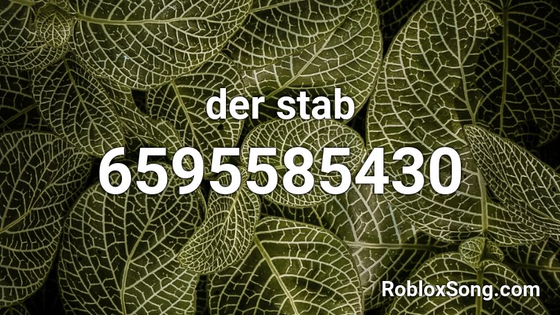 der stab Roblox ID