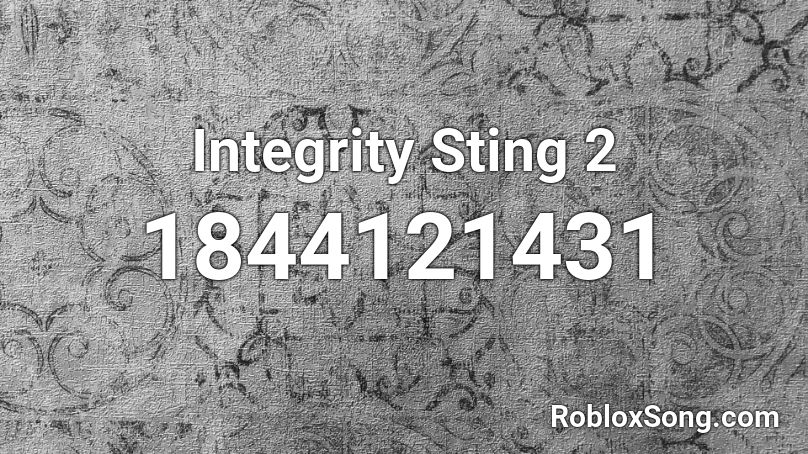 Integrity Sting 2 Roblox ID