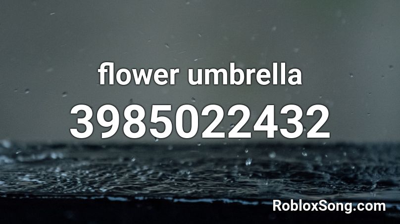 flower umbrella Roblox ID