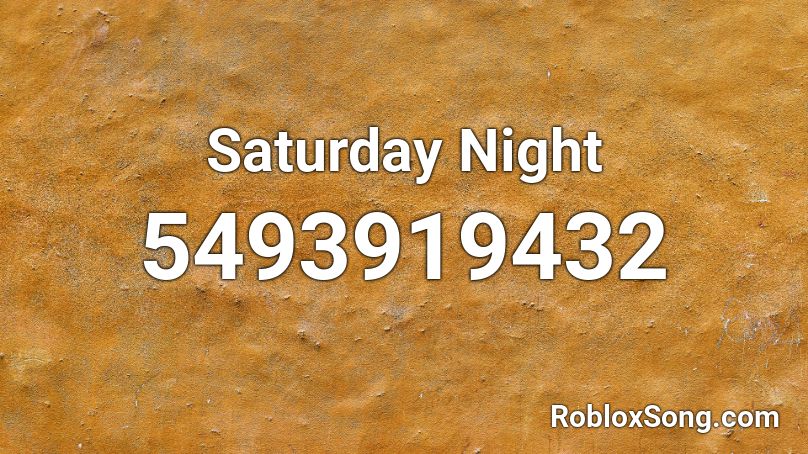 Whigfield - Saturday Night Roblox ID