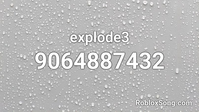 explode3 Roblox ID