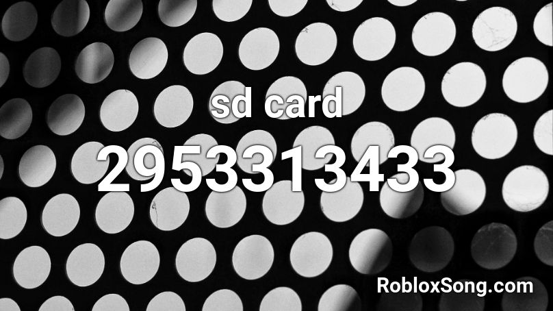 sd card Roblox ID