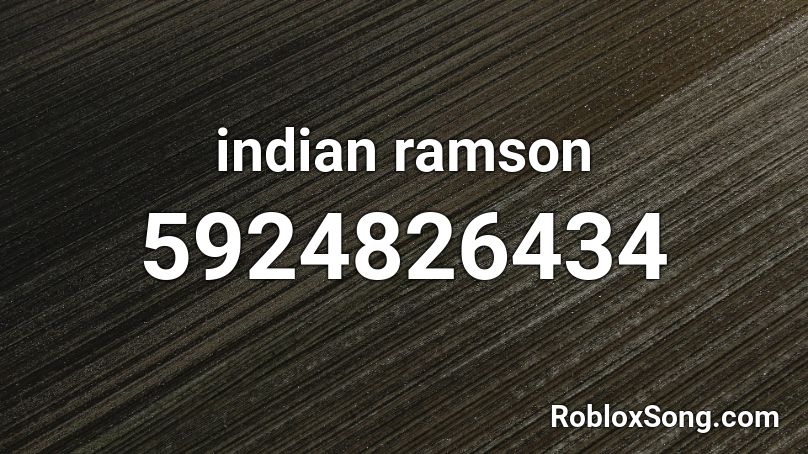 indian ramson Roblox ID