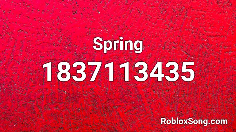 Spring Roblox ID